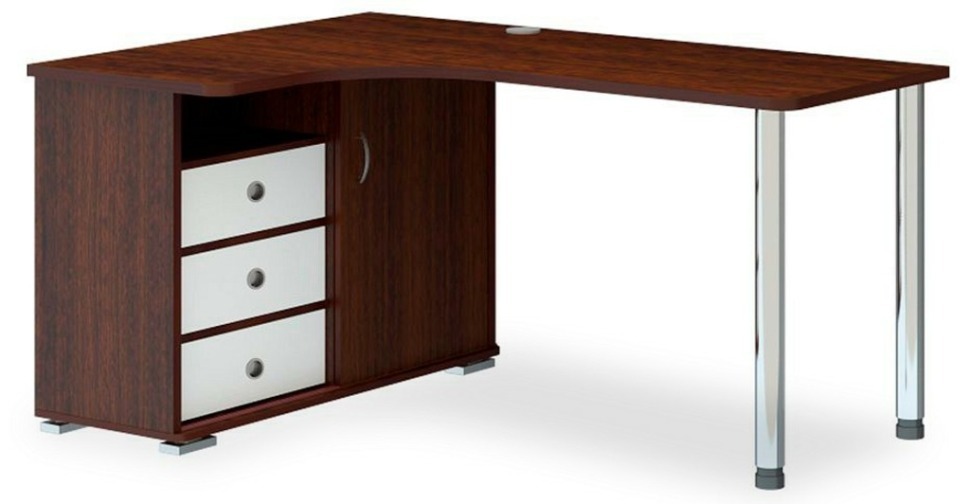 Фото Стол письменный Домино СР-145СМ MER_SR_145SM_VBEV-LEV - интернет-магазин МегаТерем в Москве
