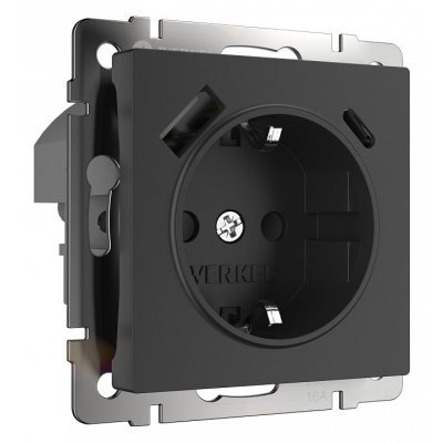 Розетка с заземлением и со ...