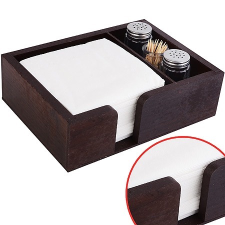 Фото Салфетница черная + подст/д/солонки (40-91-4) - интернет-магазин МегаТерем в Москве