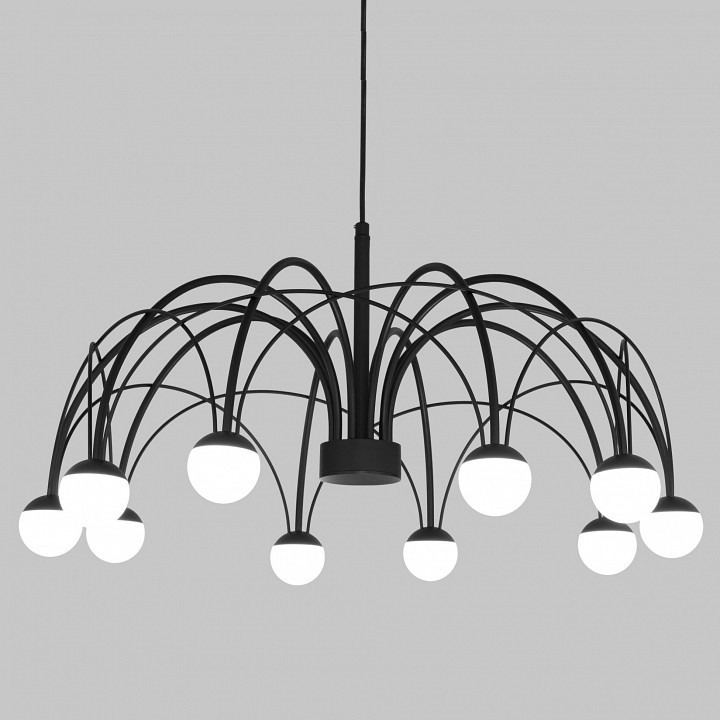 Фото Подвесная люстра Eurosvet Ragno 90034/10 LED черный EV_a069301 - интернет-магазин МегаТерем в Москве