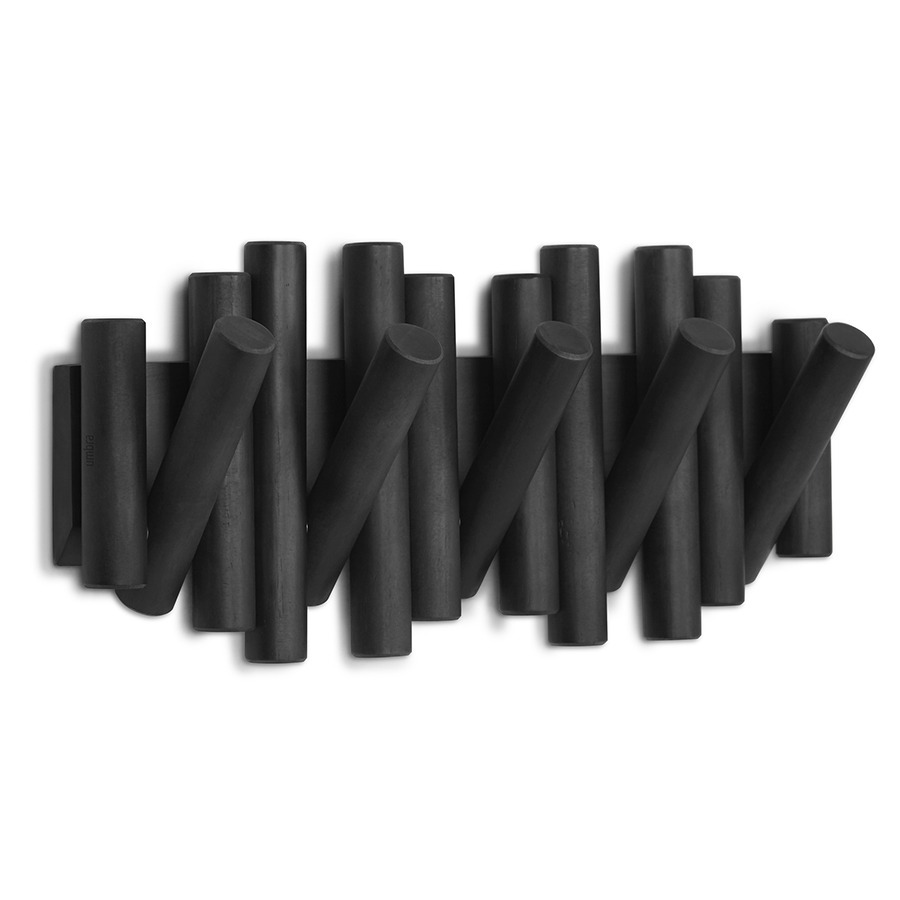 Фото Вешалка настенная picket, 5 крючков, черная (72234) - интернет-магазин МегаТерем в Москве