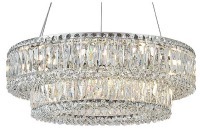 Подвесная люстра Newport 8450 8450+18/S chrome NWP_M0070078