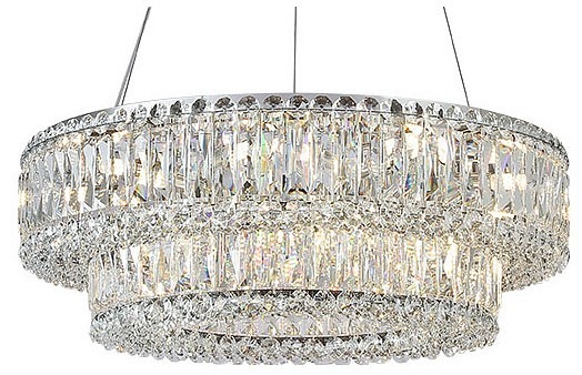 Фото Подвесная люстра Newport 8450 8450+18/S chrome NWP_M0070078 - интернет-магазин МегаТерем в Москве