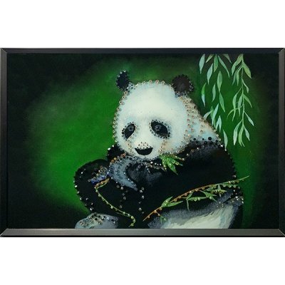 Картина Панда с кристаллами Swarovski (2291)