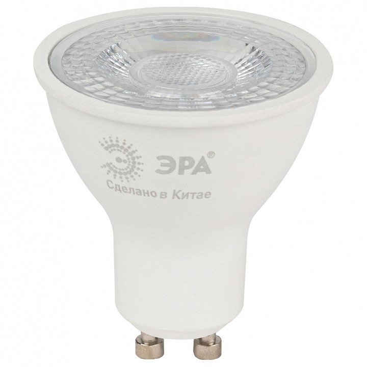 Фото Лампа светодиодная Эра  GU10 8Вт 4000K LED Lense MR16-8W-840-GU10 ER_B0054942 - интернет-магазин МегаТерем в Москве