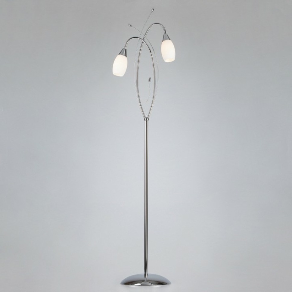 Фото Торшер Eurosvet Ginevra 22080/2F хром EV_58609 - интернет-магазин МегаТерем в Москве