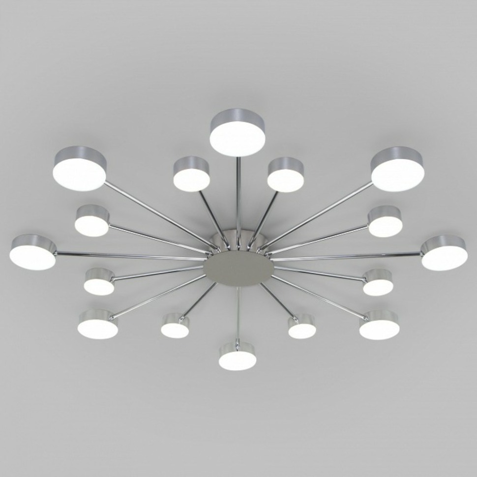 Фото Потолочная люстра Eurosvet Nitrino 90242/16 хром EV_a053443 - интернет-магазин МегаТерем в Москве