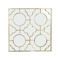 Зеркало D149, сталь, стекло, Antique brass, ROOMERS FURNITURE