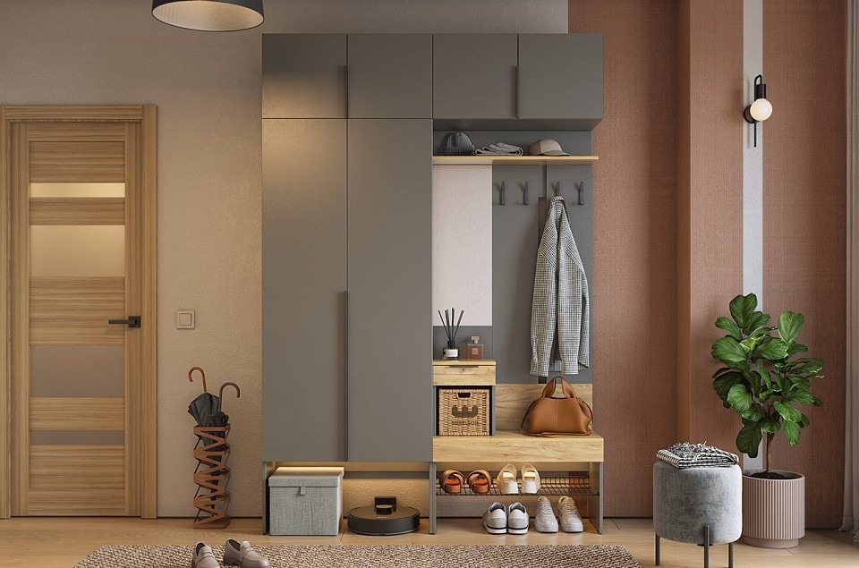 Фото Стенка для прихожей Баско К5 MBS_PK05Basko-3319 - интернет-магазин МегаТерем в Москве