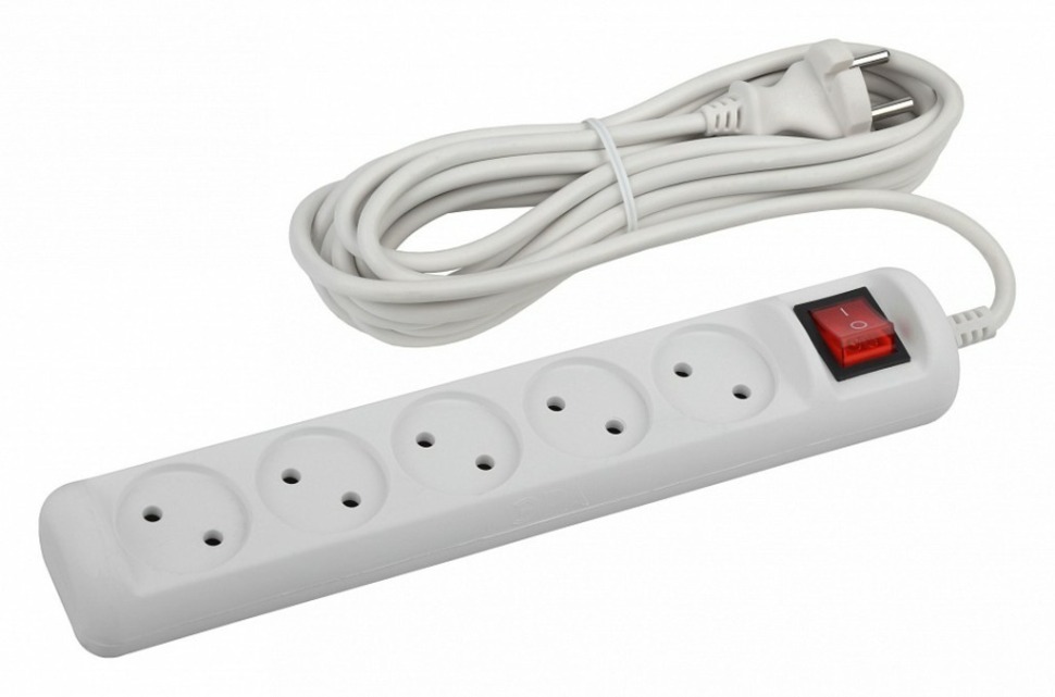 Фото Сетевой фильтр Эра U-5s-5m-2x1 Б0044057 ER_B0044057 - интернет-магазин МегаТерем в Москве