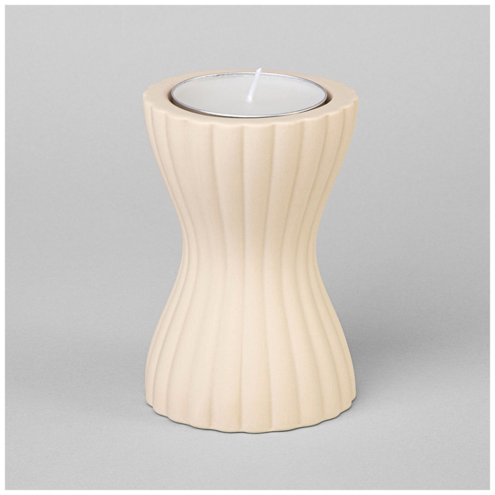 Фото Подсвечник со свечой  8.5*8.5*12.5см (свеча ароматическая в комплекте) Lefard (374-123) - интернет-магазин МегаТерем в Москве