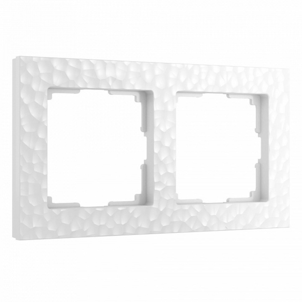 Фото Рамка на 2 поста Werkel Hammer белый W0022401 WRK_a052515 - интернет-магазин МегаТерем в Москве
