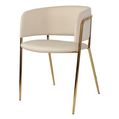 Стул helning, велюр, латунь/бежевый (79212)