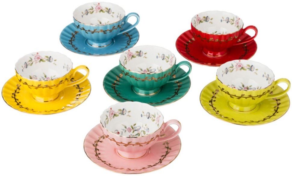 Посуда саратов купить. Чайный набор Lefard на 6 персон 12 пр.270 мл (760-389). Чайный набор 12пр 200мл Lefard 374-036. Разноцветный чайный сервиз Лефард. Чайный сервиз Lefard 760-109.