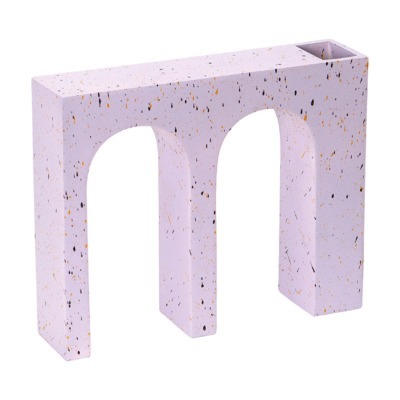 Ваза для цветов двойная acquedotto, 22 см, лиловая (75728)