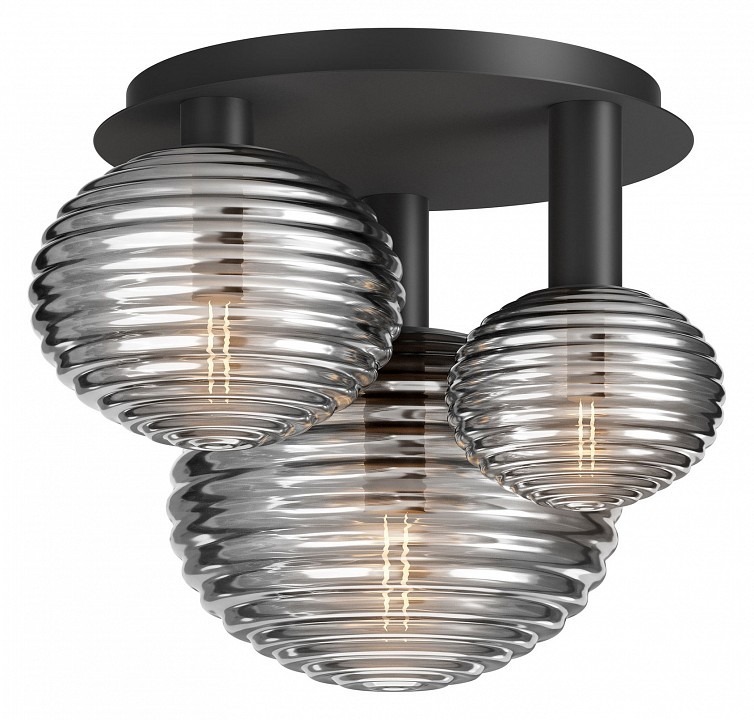 Фото Потолочная люстра Maytoni Halo MOD268CL-03B MY_MOD268CL-03B - интернет-магазин МегаТерем в Москве