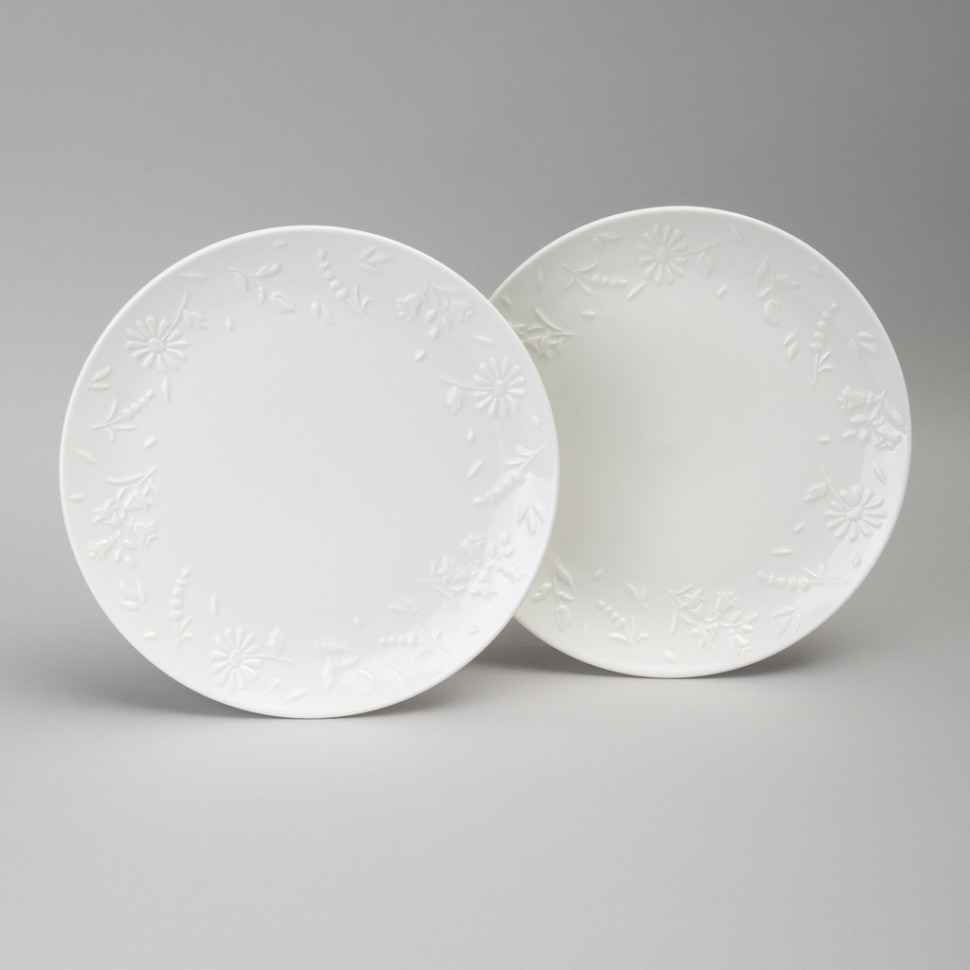 Фото Набор тарелок обеденных lefard flowers story 2 шт. 25,5*2,5 см (474-265)  - интернет-магазин МегаТерем в Москве