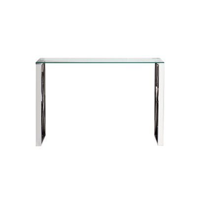 Консоль прозр.стекло/хром 1...