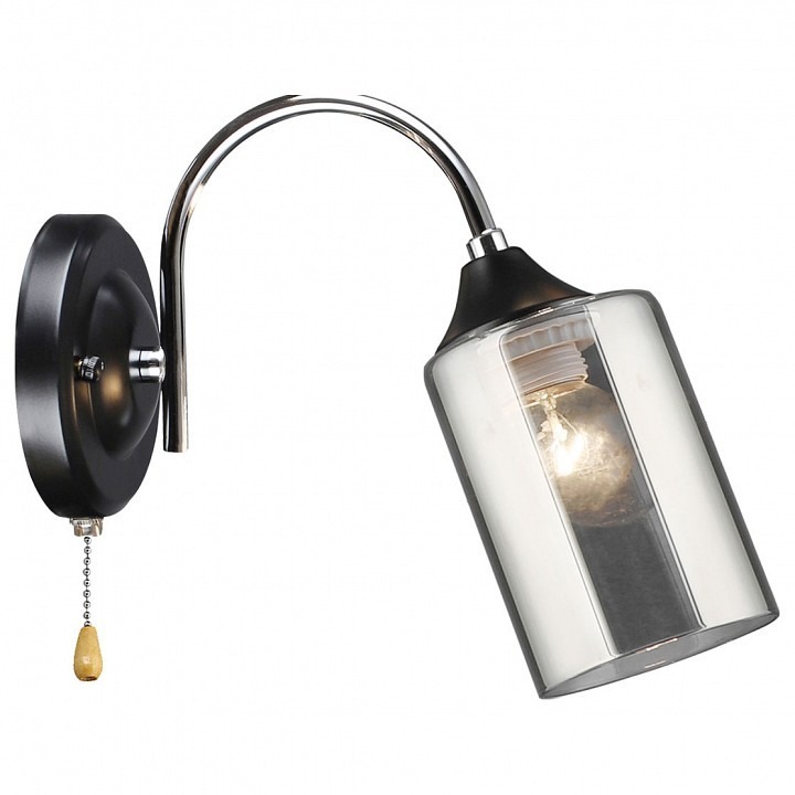 Фото Бра Imex MD.2195 MD.2195-1-W-BK+CH IMX_MD.2195-1-W-BK_CH - интернет-магазин МегаТерем в Москве