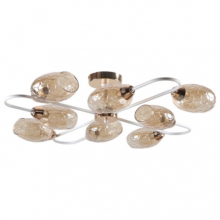 Фото Потолочная люстра Imex MD.8305 MD.8305-8-S-FGD+WH IMX_MD.8305-8-S-FGD_WH - интернет-магазин МегаТерем в Москве