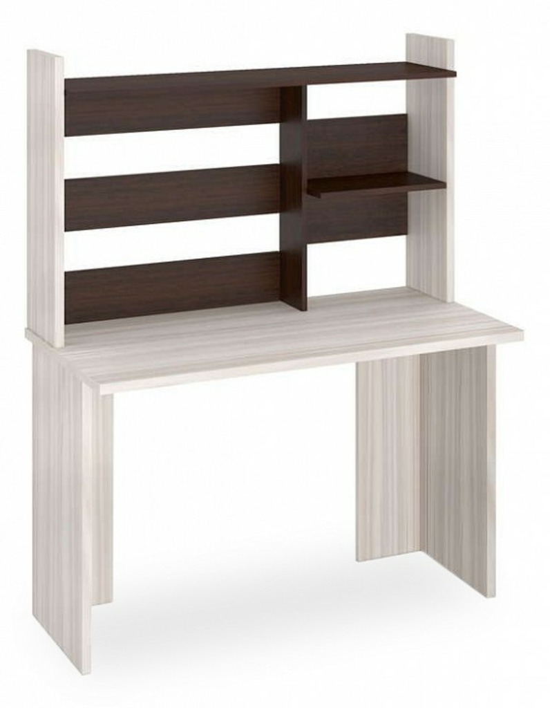 Фото Стол компьютерный Домино Лайт СКЛ-Прям120+НКЛ120 MER_SKL-Pryam120_bez_tumby-NKL-120_KV - интернет-магазин МегаТерем в Москве