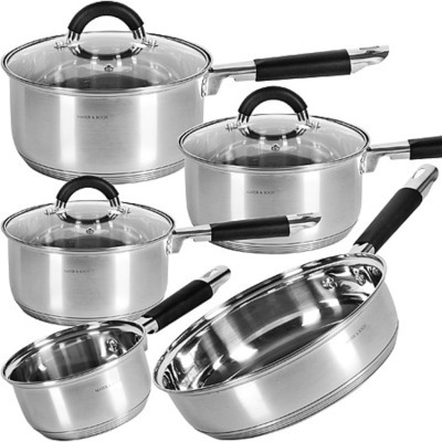 Набор кастрюль из нержавеющ...