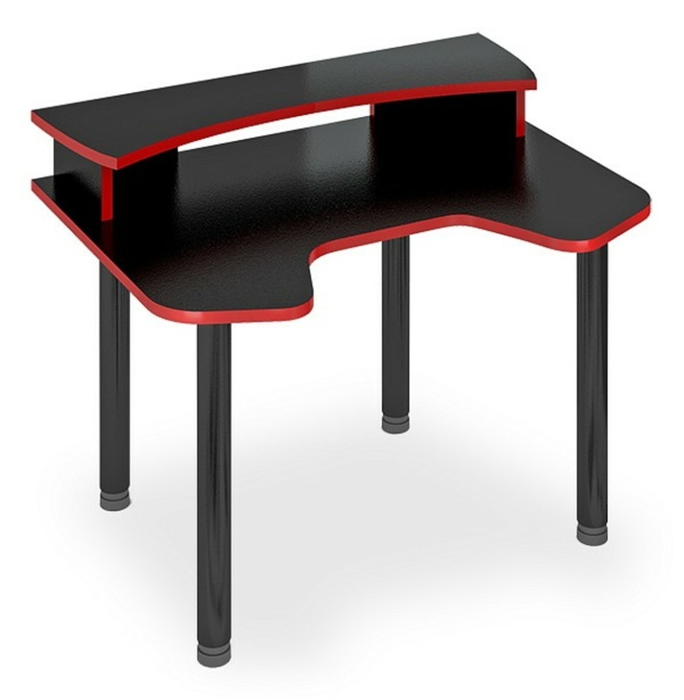 Фото Стол компьютерный Домино Lite СКЛ-Игр120МО+НКИЛ120 MER_SKL-Igr120MO-NKIL120-CH - интернет-магазин МегаТерем в Москве