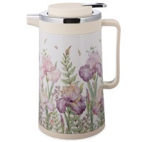 Термос со стеклянной колбой, 950 мл, крышка с клапаном, серия "irises" Agness (734-208)