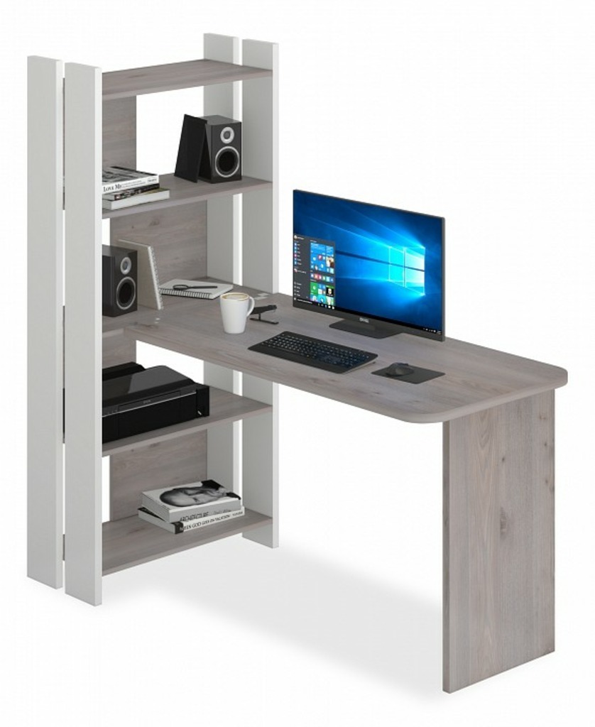 Фото Стол компьютерный Домино Lite СТЛ-ОВ+С120Р MER_STL-OV-S120RPryam_bez_tumby_BEN - интернет-магазин МегаТерем в Москве