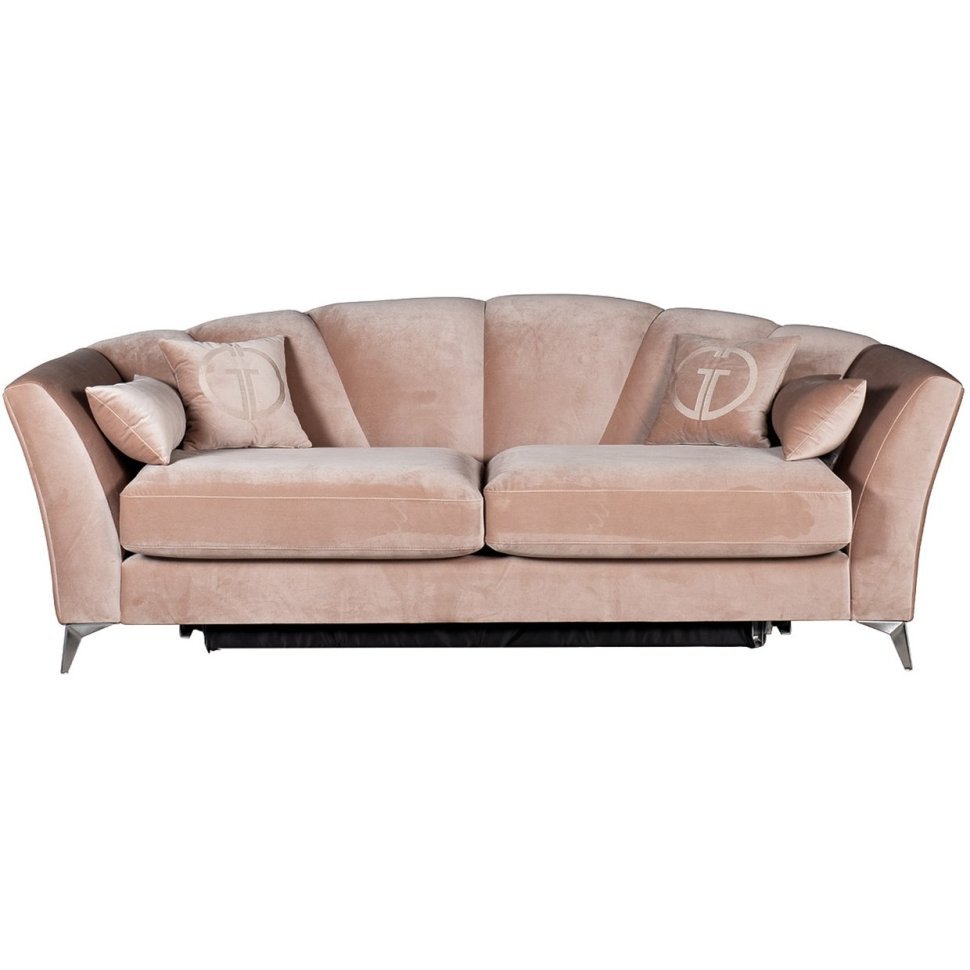 Фото Диван Annette трехмест.раскл.велюр пыльн.роза Pad07 250*100*95см (TT-00007547) - интернет-магазин МегаТерем в Москве