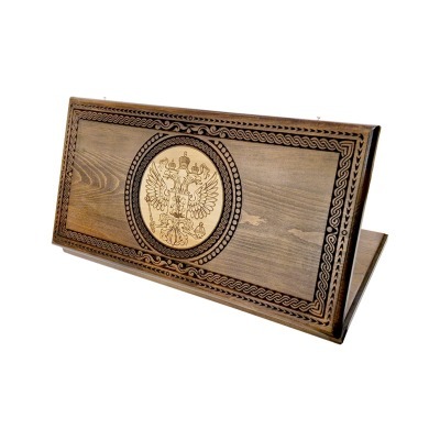 Нарды резные Герб РФ 4 60, ...