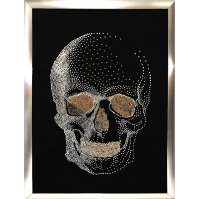 Череп 1 с кристаллами Swaro...