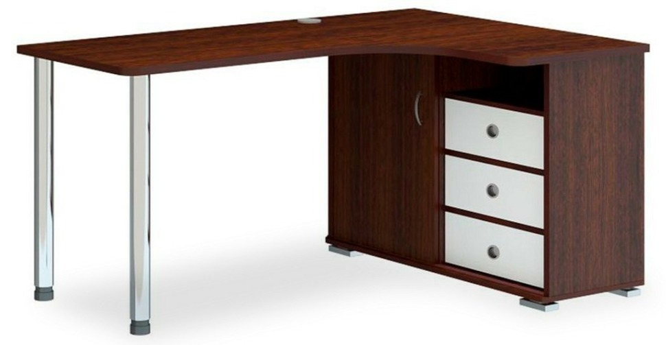 Фото Стол письменный Домино СР-145СМ MER_SR_145SM_VBEV-PRAV - интернет-магазин МегаТерем в Москве