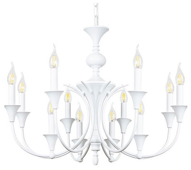 Фото Подвесная люстра Arte Lamp Collinetta A4094LM-12WH AR_A4094LM-12WH - интернет-магазин МегаТерем в Москве