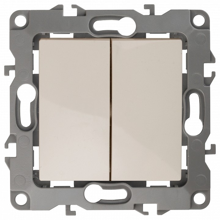 Фото Переключатель перекрестный двухклавишный без рамки Эра Эра 12 12-1112-02 ER_B0065287 - интернет-магазин МегаТерем в Москве