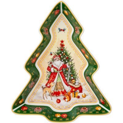 Блюдо-елка lefard дед мороз...