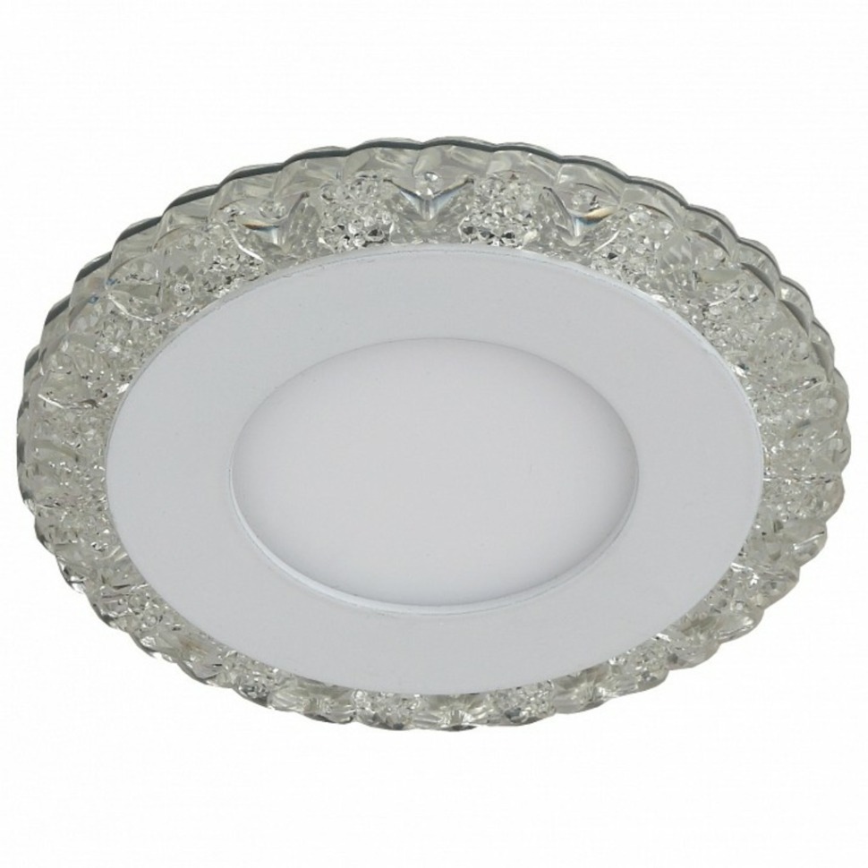 Фото Встраиваемый светильник Эра DK LD14 DK LED 14 SL/WH ER_B0036495 - интернет-магазин МегаТерем в Москве