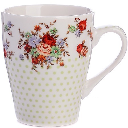 Фото Кружка 340 мл Цветочный аромат LORAINE (9-25977-1) - интернет-магазин МегаТерем в Москве