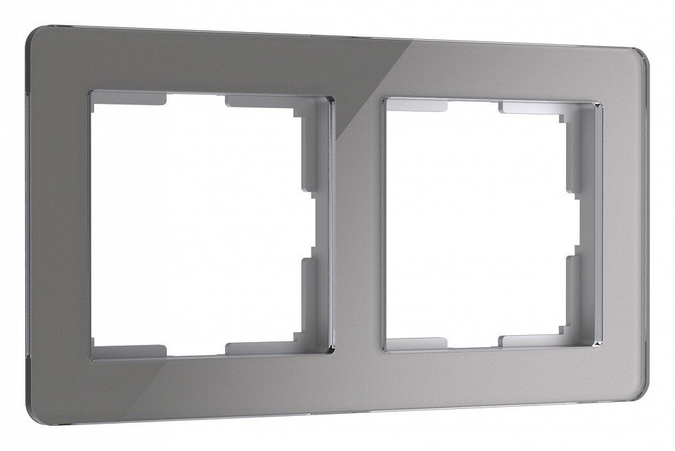 Фото Рамка на 2 поста Werkel Acrylic (графит) W0022704 WRK_a059321 - интернет-магазин МегаТерем в Москве
