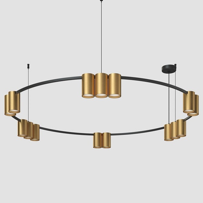 Фото Подвесная люстра Denkirs Orbit DK4067-BK+SG DK_DK4067-BK_SG - интернет-магазин МегаТерем в Москве