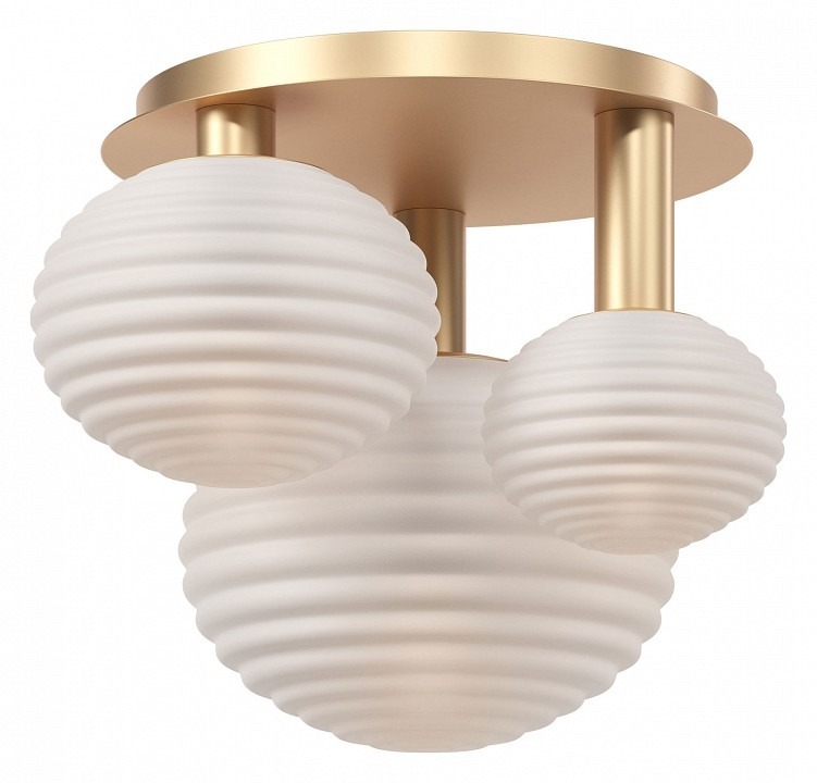 Фото Потолочная люстра Maytoni Halo MOD268CL-03G MY_MOD268CL-03G - интернет-магазин МегаТерем в Москве