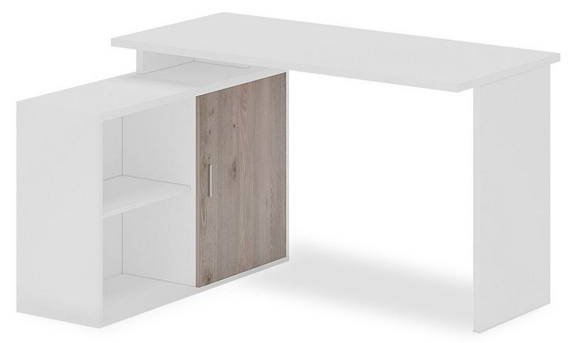 Фото Стол письменный Домино Lite СКЛ-ПРЯМ130+ТБЛ-2 MER_SKL-PRYAM130-TBL-2_BEN - интернет-магазин МегаТерем в Москве