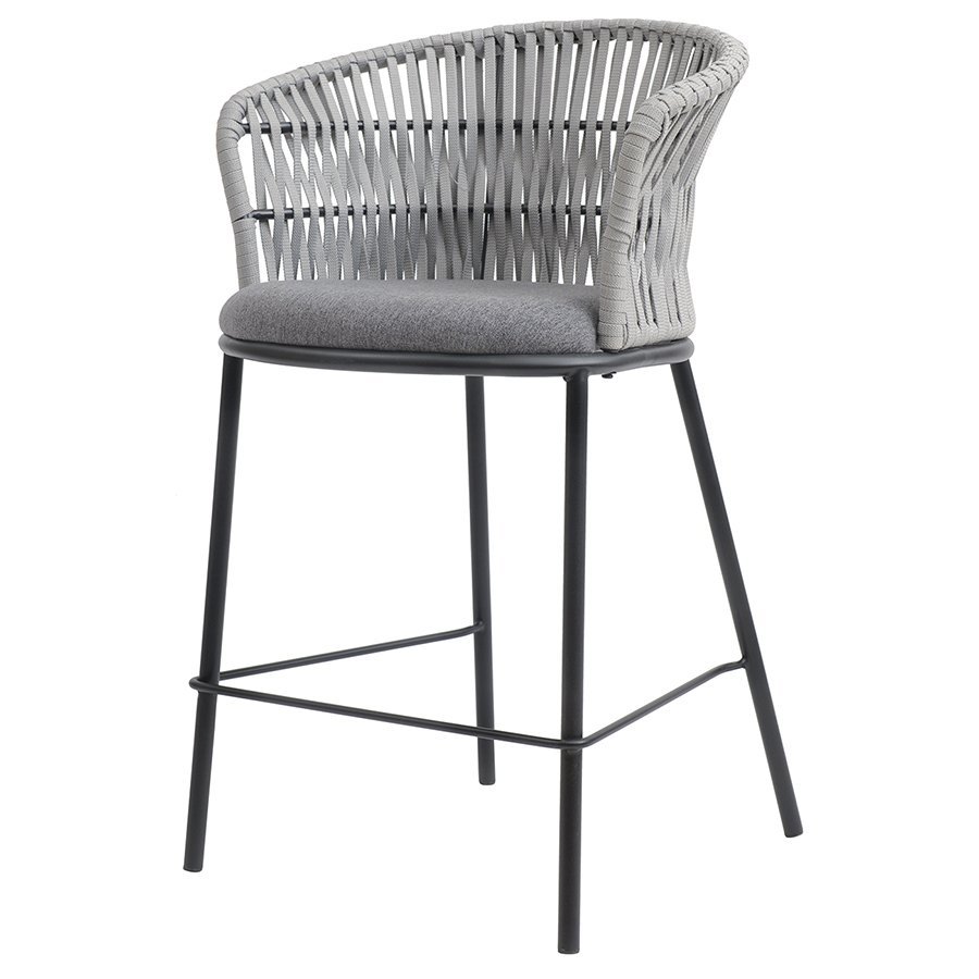 Фото Стул полубарный haugen, темно-серый/светло-серый (75041) - интернет-магазин МегаТерем в Москве