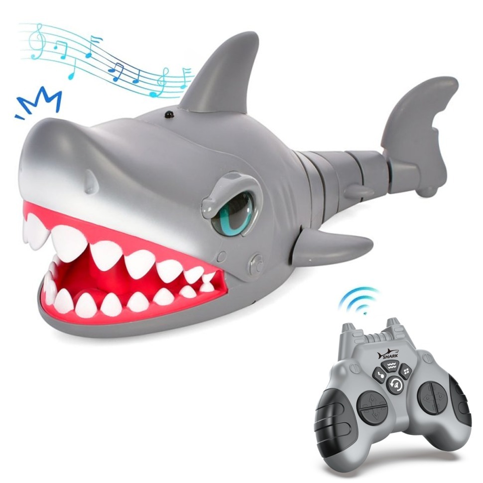Фото Свирепая игрушечная акула на пульте управления (36 см, акб) (CS-YS06) - интернет-магазин МегаТерем в Москве