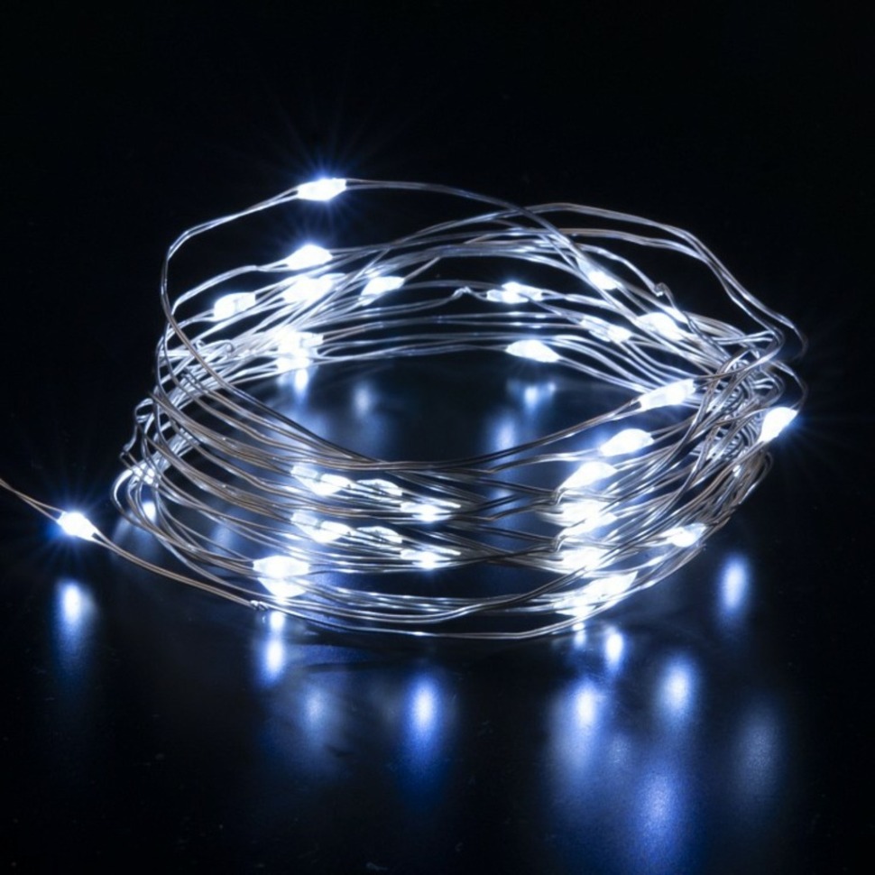 Фото Гирлянда Нить Eurosvet Роса 400-007 белый EV_a056040 - интернет-магазин МегаТерем в Москве