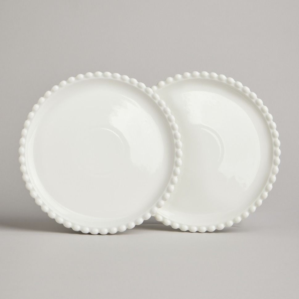 Фото Набор тарелок закусочных lefard pearl 2 шт. 19,5*1,5 см (761-171)  - интернет-магазин МегаТерем в Москве