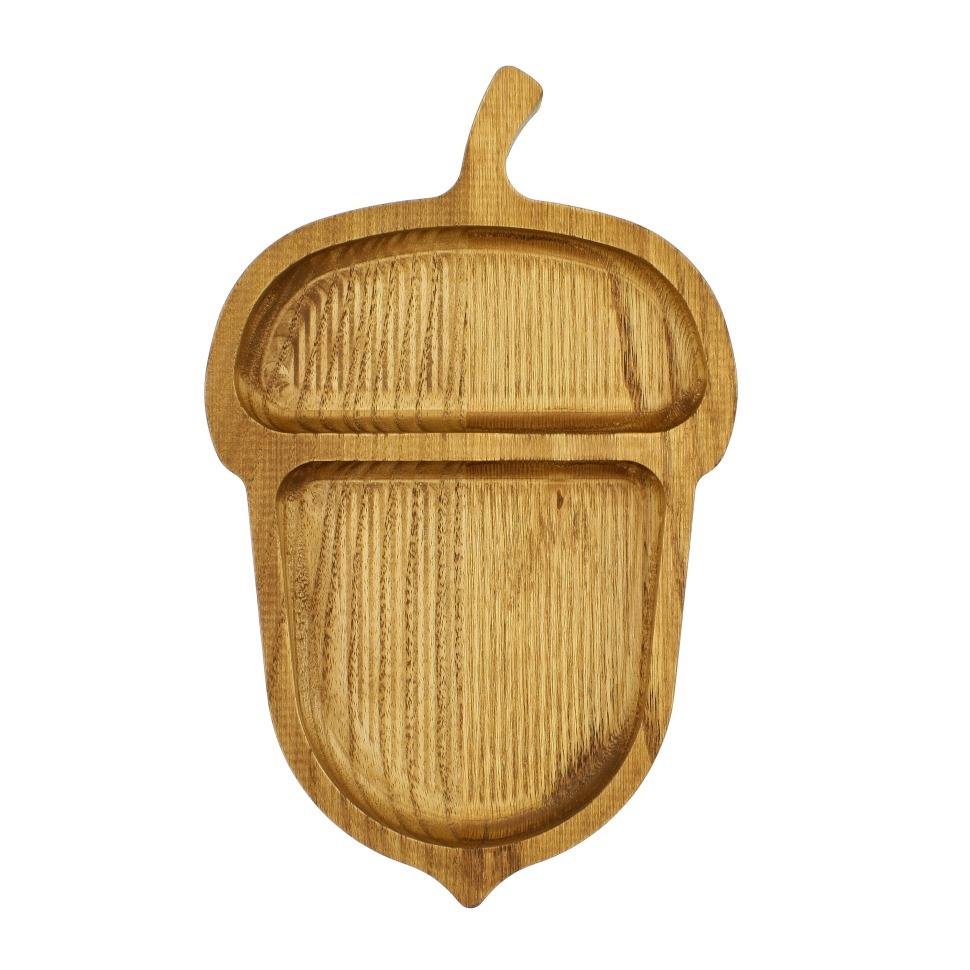 Фото Менажница Желудь деревянная, дуб ДРВ-14/1 - интернет-магазин МегаТерем в Москве