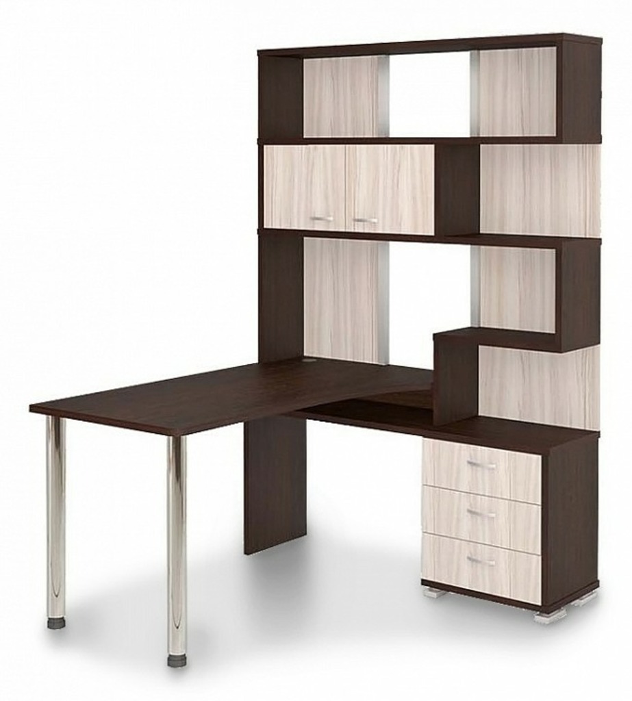 Фото Стол компьютерный Домино СР-420150 MER_SR-420_150_VKV-PRAV - интернет-магазин МегаТерем в Москве