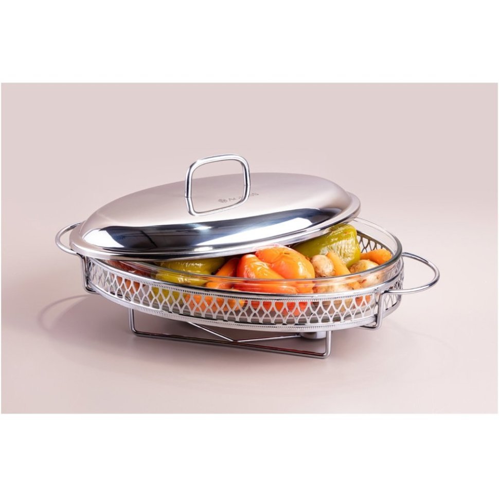 Фото Мармит agness 2,8л 43,4х24,5х15,8см (907-211)  - интернет-магазин МегаТерем в Москве