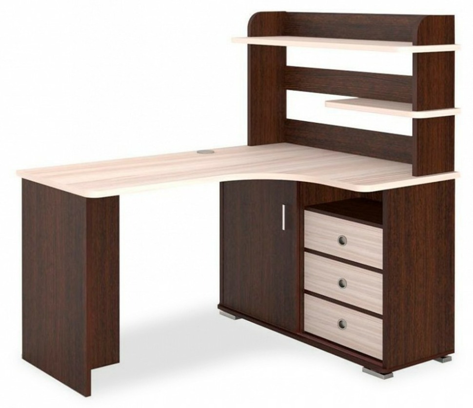 Фото Стол компьютерный Домино СР-145 MER_SR-145-VKK-PRAV-NOVYJ - интернет-магазин МегаТерем в Москве